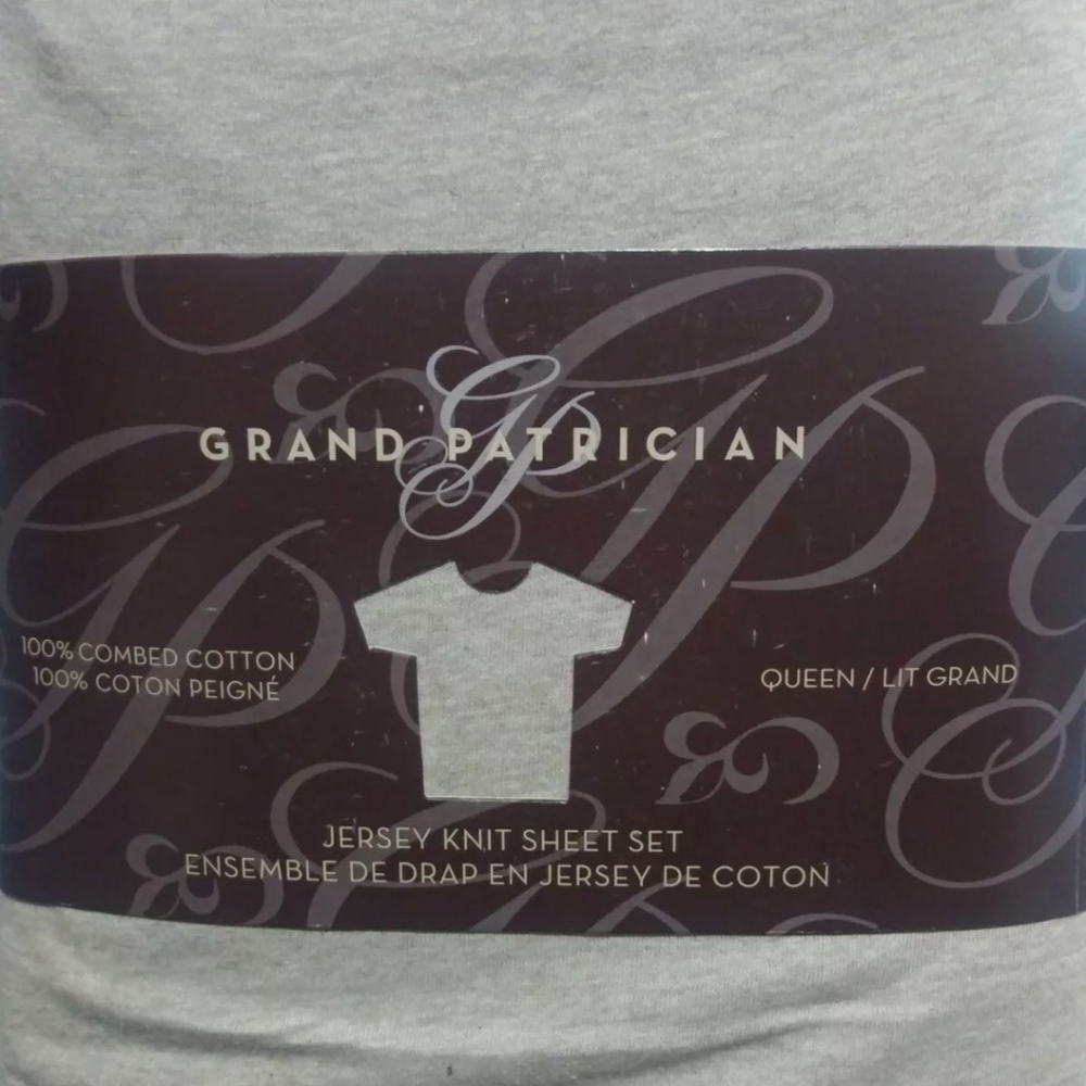 New Grand Patrician Jersey Knit Queen sheet set color khaki